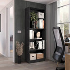 Home 4 Shelves Bookcase with Multi-Tiered Storage