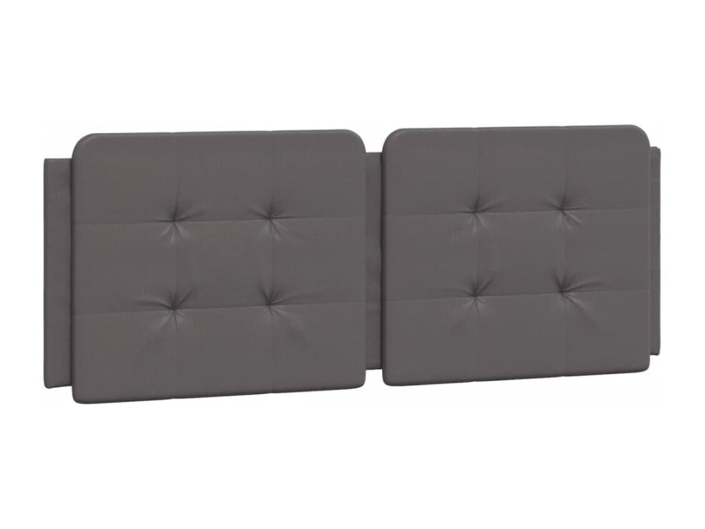 Gray Faux Leather Mattress, 140 x 200 cm