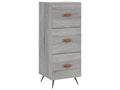 Gray Engineered Wood Sideboard, 34.5 x 34 x 90 cm