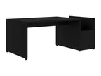 Black Engineered Wood Coffee Table, 90 x 45 x 35 cm