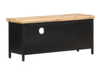 Black TV Stand, 90 x 30 x 41 cm