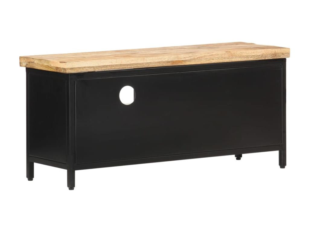 Black TV Stand, 90 x 30 x 41 cm