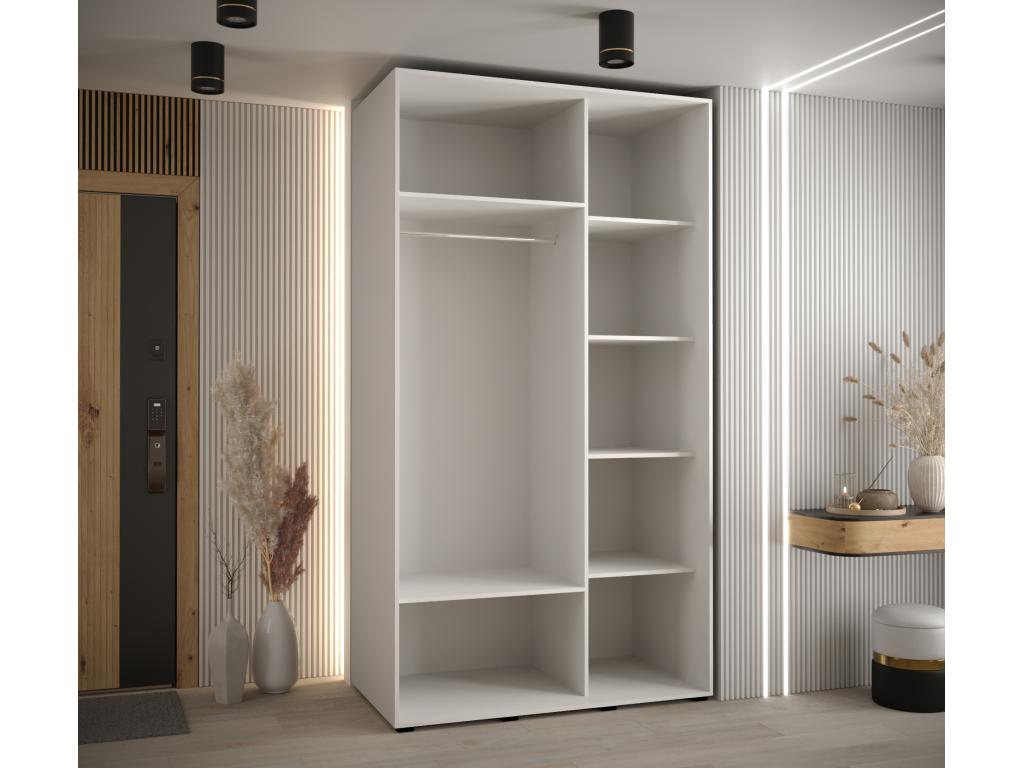 White Wardrobe, 130 x 60 x 235.2 cm
