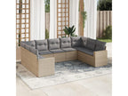 Beige Woven Resin Wicker Outdoor Furniture Set - dlz1766585950939