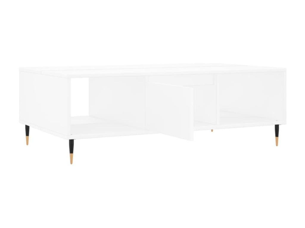 White Engineered Wood Coffee Table, 104 x 60 x 35 cm