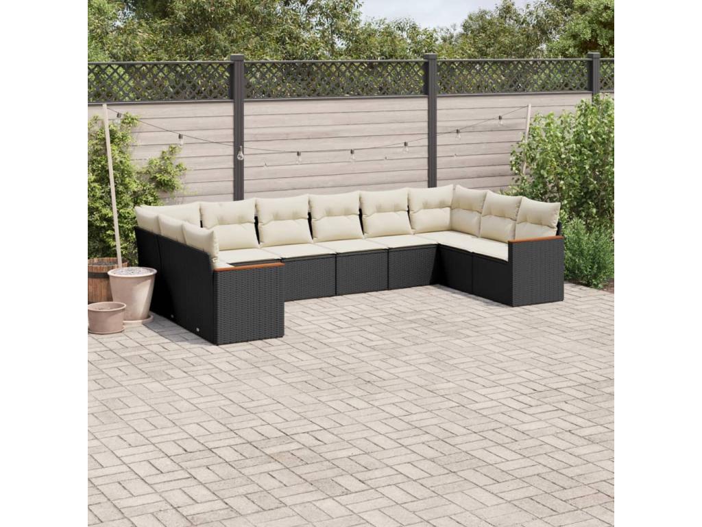 Black Woven Resin Wicker Outdoor Furniture Set - dlz1766585300089