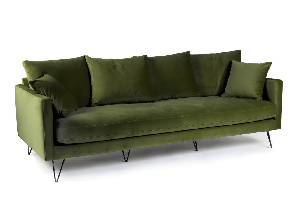 Green Velvet Sofa
