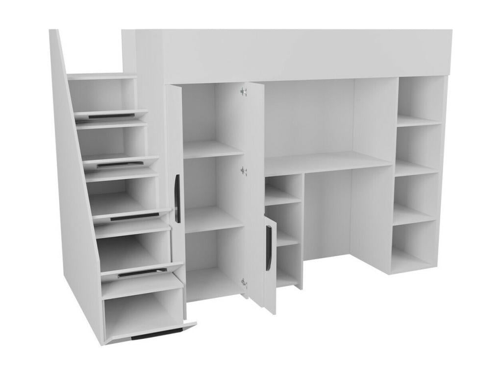 White Bed, 120 x 247 x 166 cm