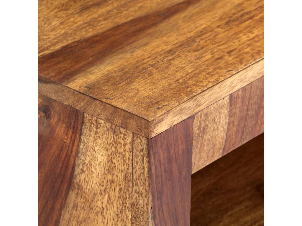 Brown Solid Wood TV Stand, 140 x 30 x 40 cm