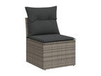 Gray Woven Resin Wicker Outdoor Furniture Set - dlz1766585525820