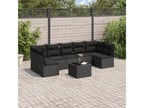 Black Woven Resin Wicker Outdoor Furniture Set - dlz1766585952432