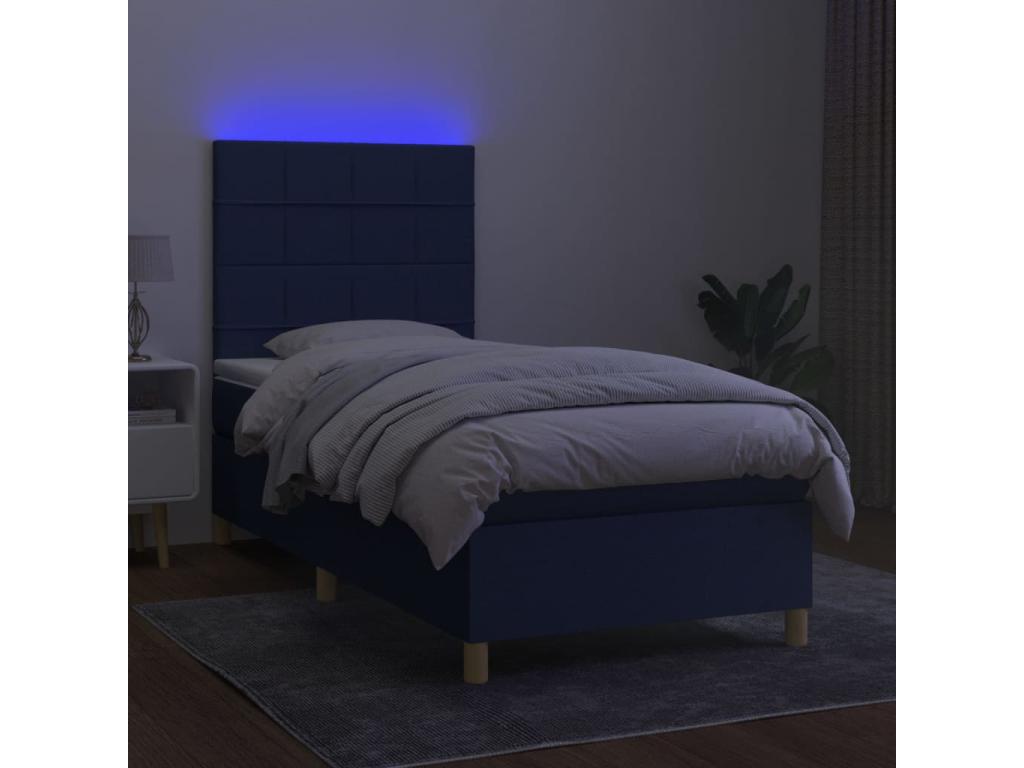 Blue Fabric Mattress, 90 x 190 cm