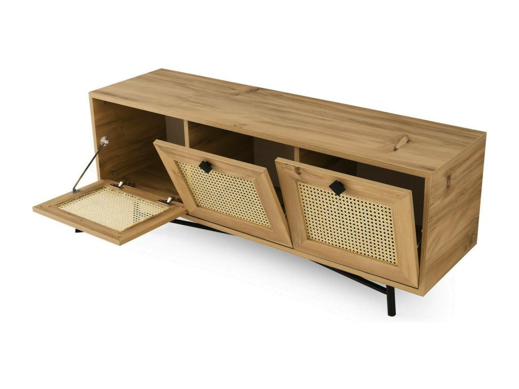 Beige Oak Wood Sideboard