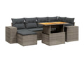 Gray Woven Resin Wicker Outdoor Furniture Set - dlz1766585643004