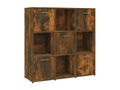 Brown Engineered Wood Bookcase, 90 x 30 x 90 cm