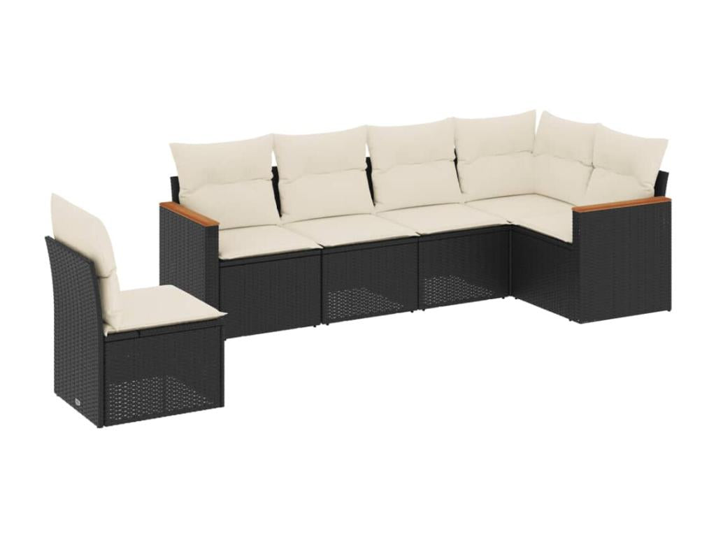 Black Woven Resin Wicker Outdoor Furniture Set - dlz1766585155248