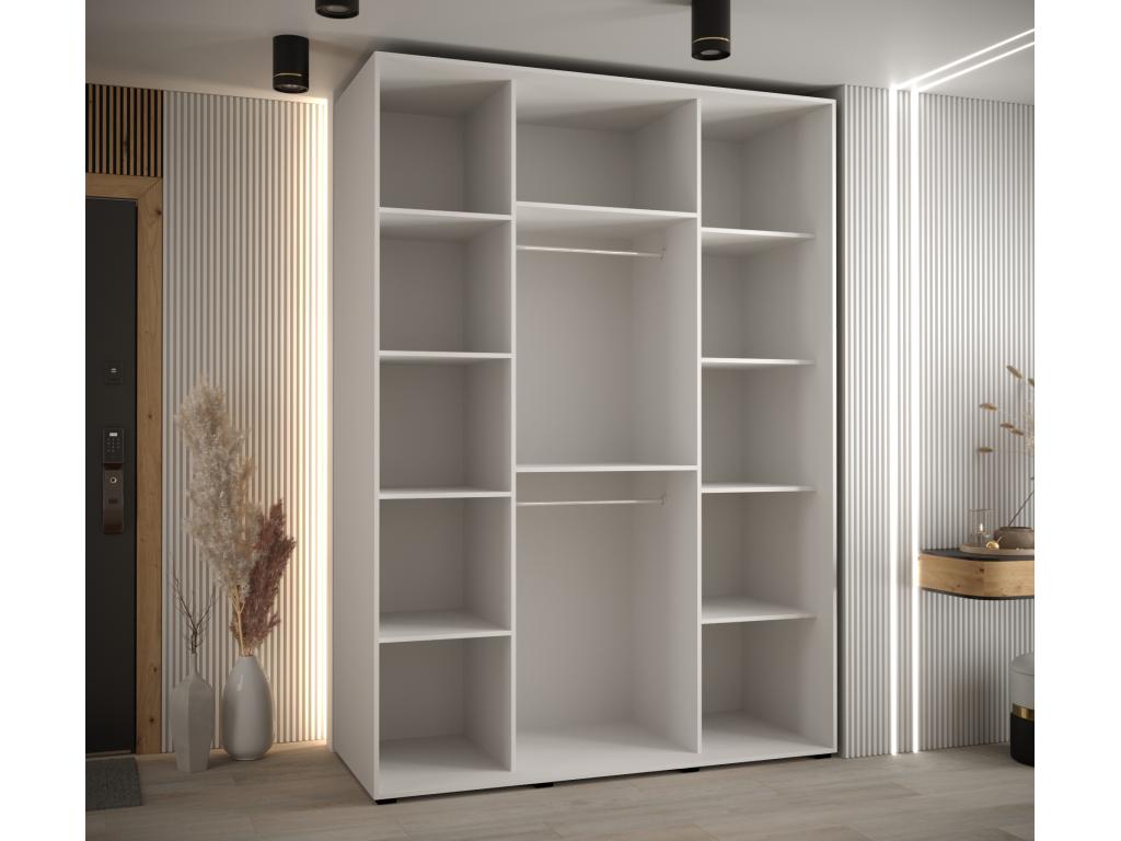 White Wardrobe, 180 x 60 x 235.2 cm