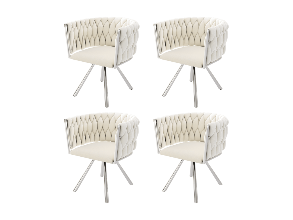 Beige Metal Chair
