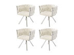 Beige Metal Chair