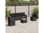 Black Woven Resin Wicker Outdoor Furniture Set