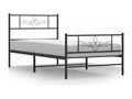 Black Metal Bed Frame, 80 x 200 cm