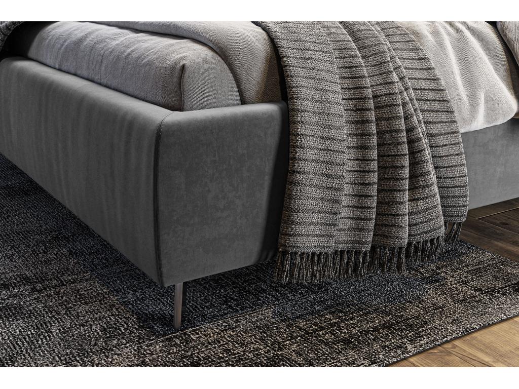 Gray Velvet Bed - dlz1766585753581