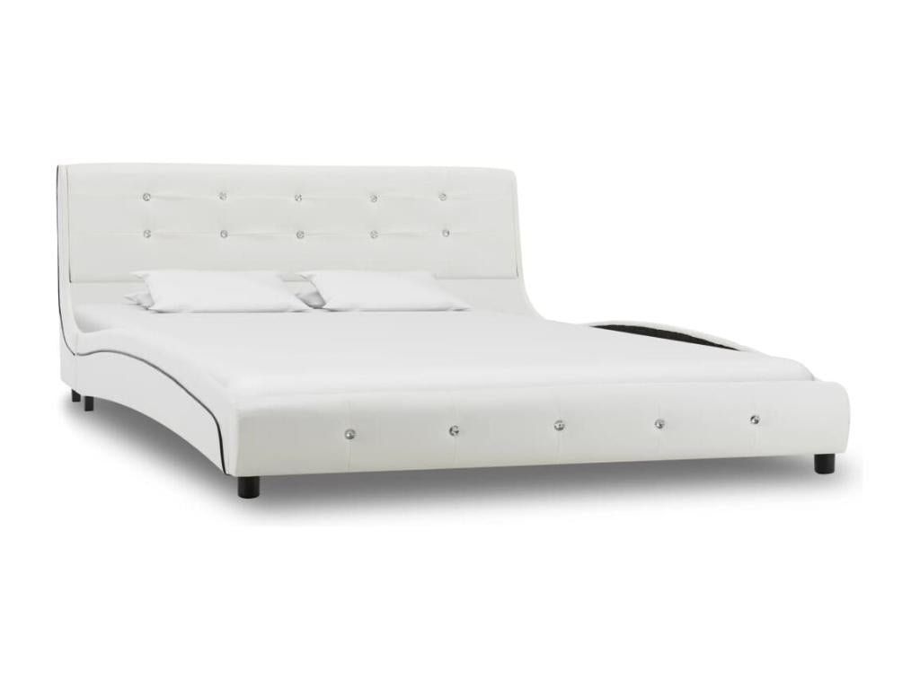 White Faux Leather Mattress, 140 x 200 cm
