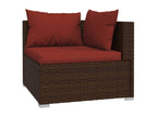 Brown Woven Resin Wicker Outdoor Furniture Set - dlz1766585755490
