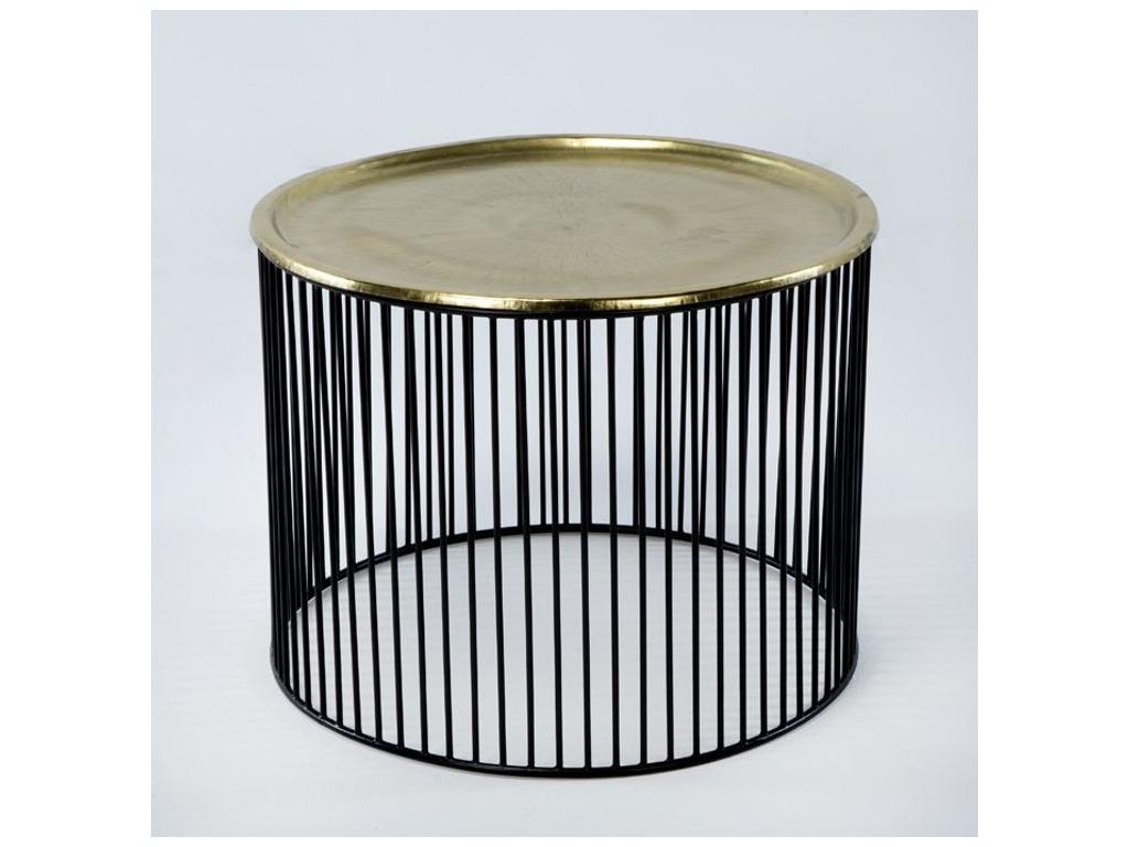 Gold Metal Side Table