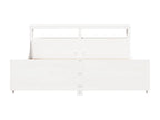 White Solid Wood Mattress, 200 x 200 cm