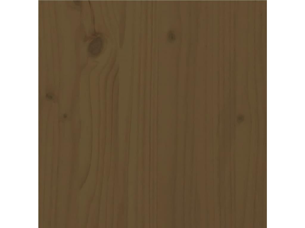 Brown Pine Wood Bed Frame, 100 x 200 cm