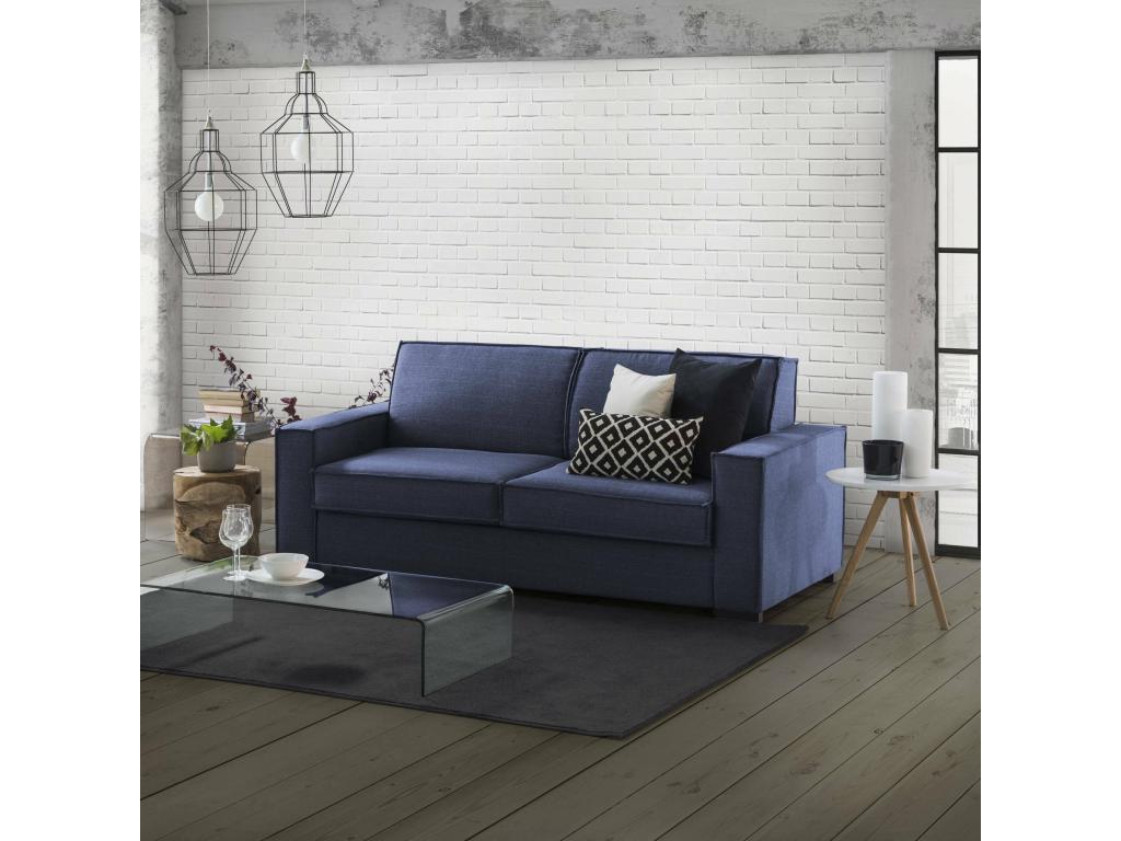 Blue Fabric Sofa