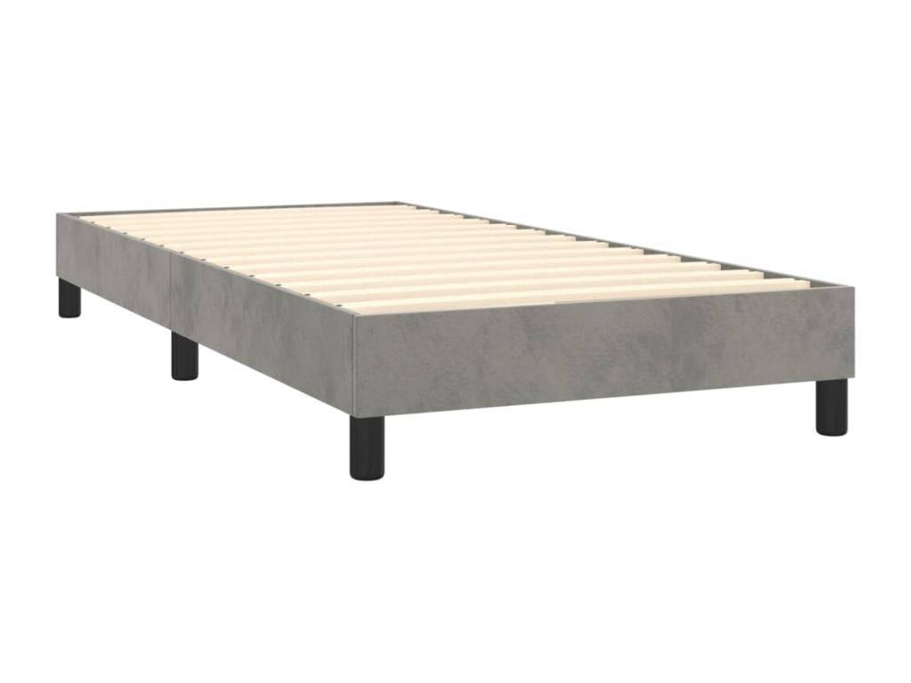Gray Velvet Mattress, 80 x 200 cm - dlz1766585950232