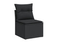 Black Woven Resin Wicker Outdoor Furniture Set - dlz1766585780315