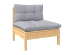 Gray Pine Wood Outdoor Furniture Set - dlz1766585381691