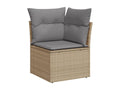 Beige Woven Resin Wicker Outdoor Furniture Set - dlz1766585628920