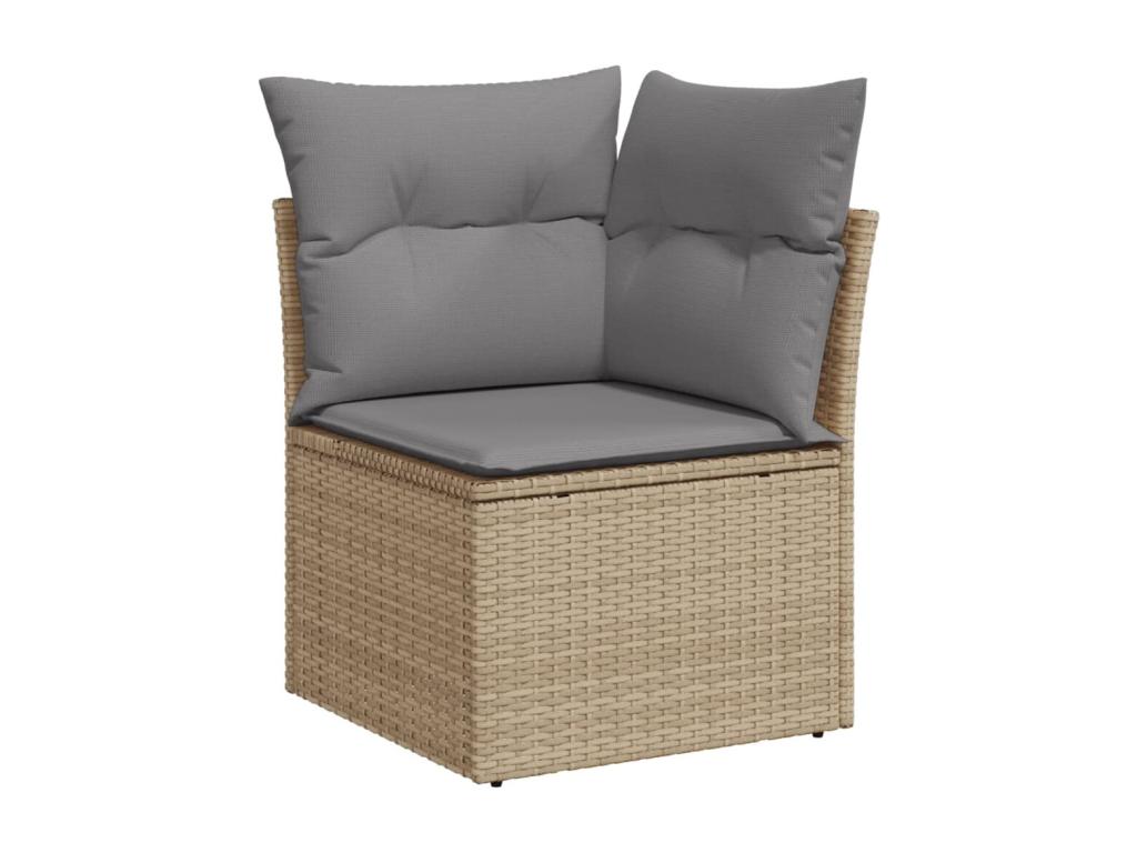 Beige Woven Resin Wicker Outdoor Furniture Set - dlz1766585628920