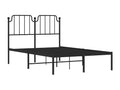 Black Metal Bed Frame, 120 x 190 cm