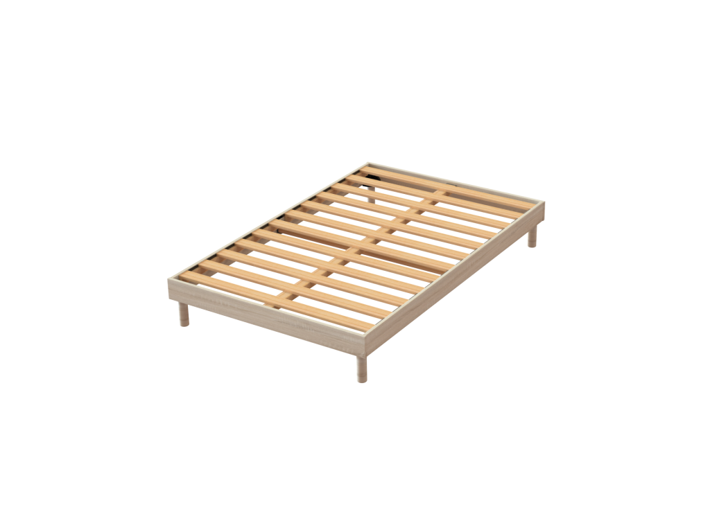 Black Oak Wood Mattress, 140 x 190 cm