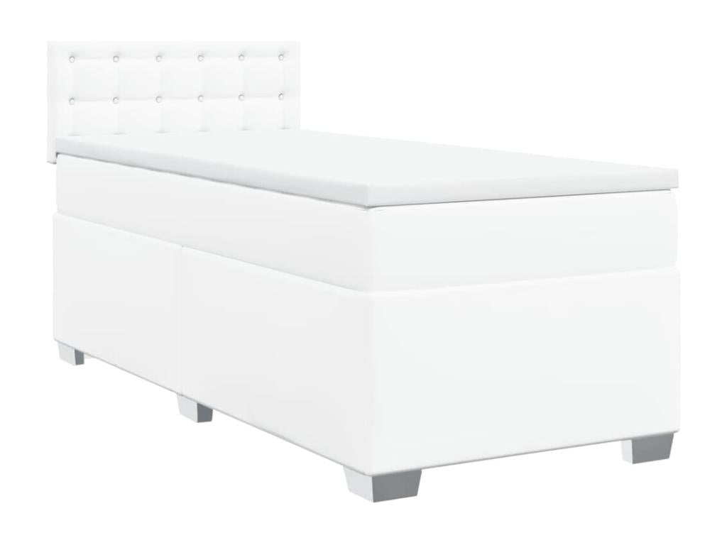White Faux Leather Mattress, 90 x 190 cm - dlz1766585892622
