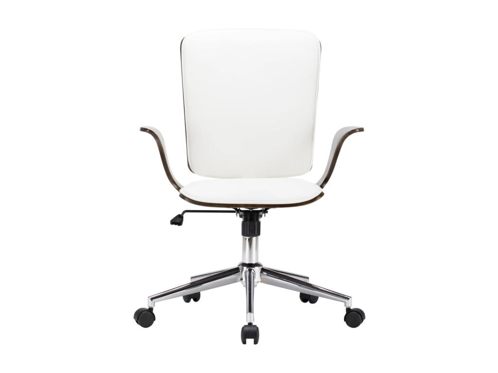 White Faux Leather Chair