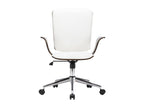 White Faux Leather Chair