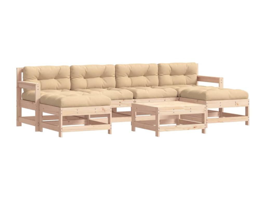 Brown Solid Wood Outdoor Furniture Set - dlz1766585587872