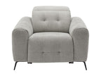 Gray Fabric Accent Chair - dlz1766585659406