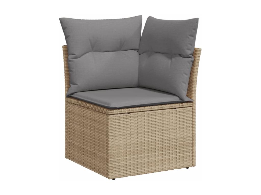 Beige Woven Resin Wicker Outdoor Furniture Set - dlz1766585351147
