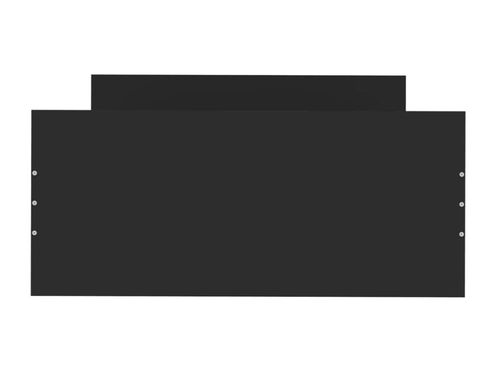 Black Engineered Wood Mattress, 100 x 200 cm