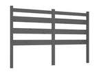 Gray Solid Wood Bed, 156 x 4 x 100 cm