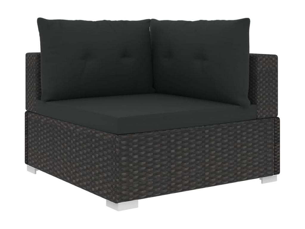 Black Outdoor Furniture Set, 70 x 70 x 52.5 cm