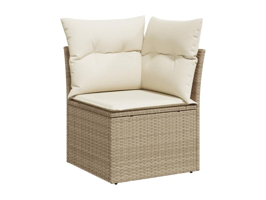 Beige Woven Resin Wicker Outdoor Furniture Set - dlz1766585092812