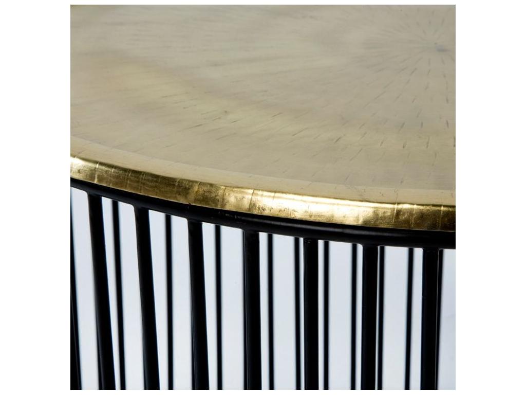 Gold Metal Side Table